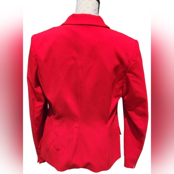 Calvin Klein Red Single-Button Blazer - Picture 8 of 8